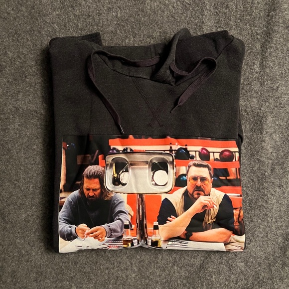 DUMBGOOD x THE BIG LEBOWSKI "Mark It Zero" Pullover Hoodie MEDIUM NWT - Picture 9 of 9